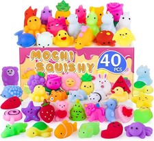 40 Pack Squishy Toys Squishies, Mochi Squishy Party Favors for Kids,Squishies fo