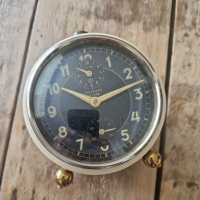 Alter mechanischer Junghans Wecker Trivox weiß Vintage 50er 60er Jahre Vintage