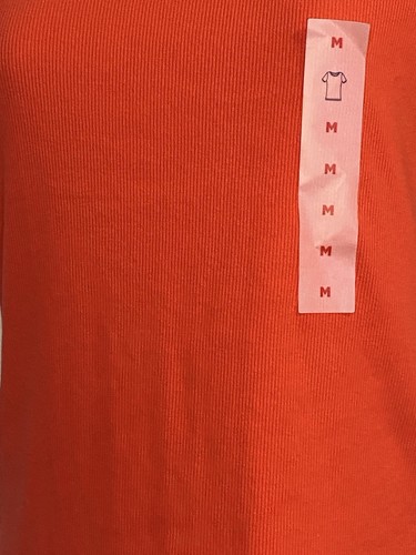 Old Navy Damen geripptes Kurzarm T-Shirt kuschelig Größe M hell lässig bequem - Bild 2 von 4