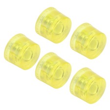 5Pcs Rubber Hammer Head M8x1 Soft Transparent Yellow Striking Tip Accessory