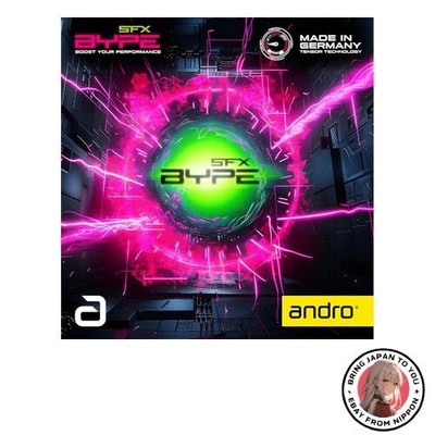 Neu Andro Tischtennis Belag Control Vipe SFX rot 1,8 Zoll (110021105)