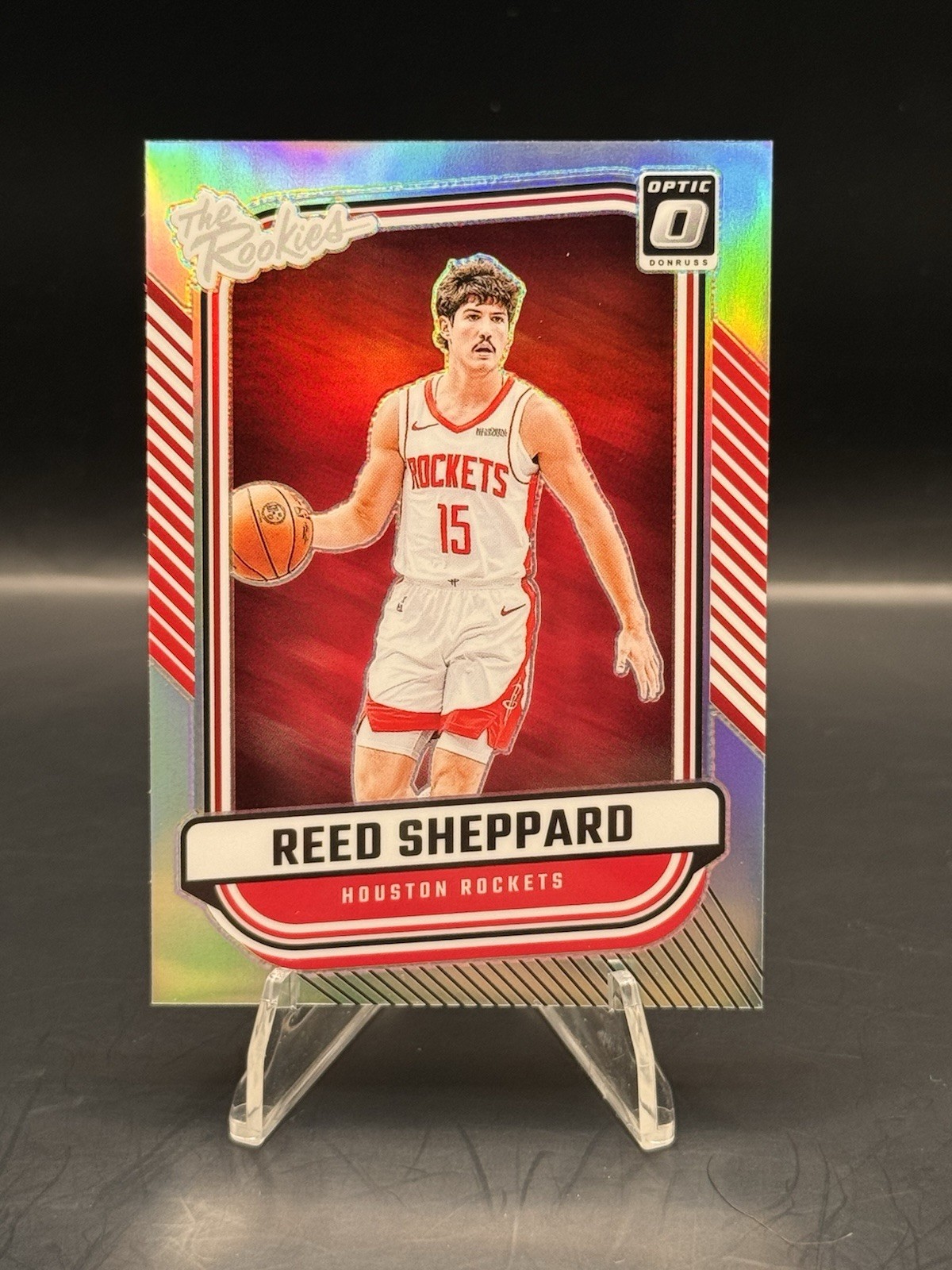 2024-25 Donruss Optic Reed Sheppard The Rookies Holo Rookie RC #3 Rockets