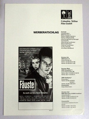 Fäuste - Du mußt um dein Recht kämpfen - James Marshall - Werberatschlag