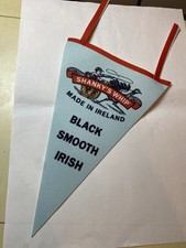 NEW Shanky's Whip Irish Black Smooth Whiskey Pennant Felt Banner
