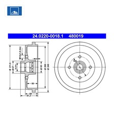 Tambour de frein Audi A6