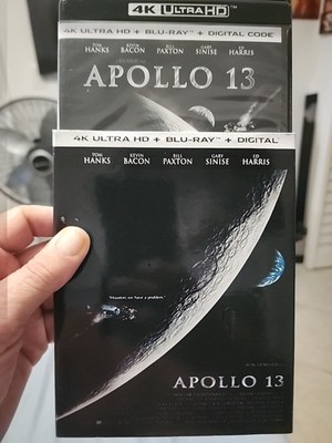 Apollo 13 (4K Ultra HD, Blu-ray, No Digital, With Custom Made Slipcover 1995)