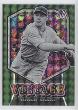 2021 Panini Mosaic Vintage Green Mosaic Prizm Bob Feller #V12 HOF 0i1b
