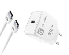 CellularLine USB-C Charger Kit für Apple 30W PD White (60634) #1906905