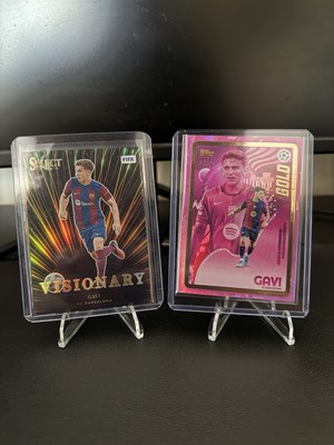 Panini Select Visionary Gavi + Topps Gold Gavi Gold Insert Bundle