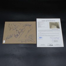 Yes Signed Page Jon Anderson/Chris Squire/Alan White +6 Autograph JSA ZJ21870