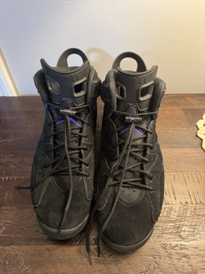 Size 11.5 - Air Jordan 6 Retro Aqua Black/Blue/Purple CT8529-004‎ CT8529-004 Nike Air Jordan 6 Retro Aqua Black Bright Concord  main image 2