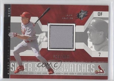 2002 SPx Super Stars Swatches Silver 188/400 JD Drew #182 5e6