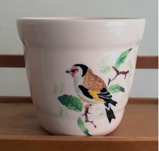 Studio Pottery ?Goldfinch? PlantPot by Jane & Stephen Baughan, Aston Pottery