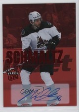 2023 Fleer Ultra Rookies Red Rainbow Foilboard 20/25 Nick Schmaltz #6 Auto 0b3