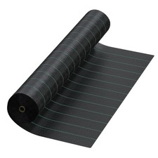 13x60 ft 5oz Woven PP Driveway Fabric, 800lbs Grab Tensile Strength Geotextil...