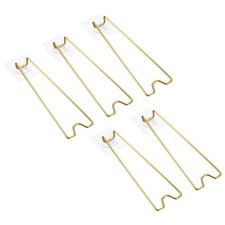 7.1" Adhesive Easel Back, 5 Pcs Metal Picture Frame Back Stand, Gold Tone