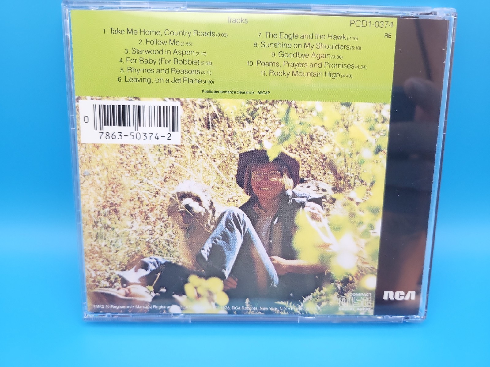 John Denver's Greatest Hits (RCA PCD1-0374) CD in excellent like new ...