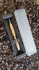 Handcrafted Wood Pen-Slim Twist Ballpoint Pen With Metal Components