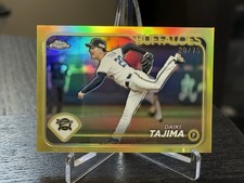 2024 Topps Chrome Nippon Yellow Refractor /75 Daiki Tajima #11
