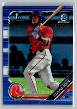 2019 Bowman Draft #BDC-166 Cameron Cannon Chrome MLB  /150 Blue