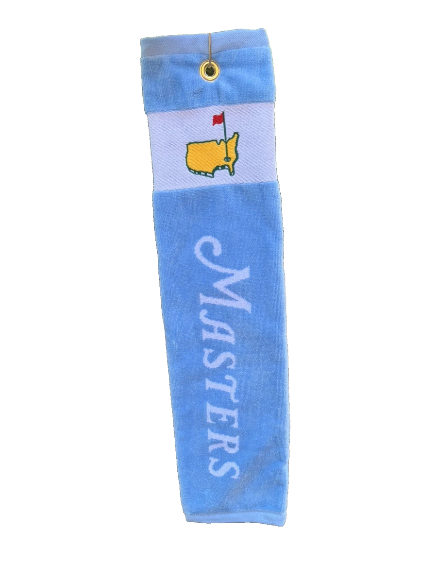 2026 Masters Light Blue Golf Towel Augusta National Tri Fold Bag