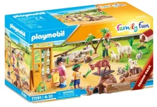 PLAYMOBIL Petting Zoo Family Fun Set 63 Pcs Ages 4-10 Farm Animal Playset 71191