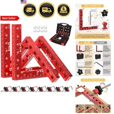 Corner Clamp for Woodworking 90 Degree Right Angle Tools 4 Pack Aluminum