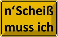 Blechschild 20X30 Cm N´Scheiß Muss Ich Spruch Zitat Deko Geschenk Metall Schild