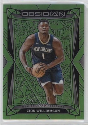 2023-24 Panini Obsidian Electric Etch Green Flood 3/25 Zion Williamson #127 hs9