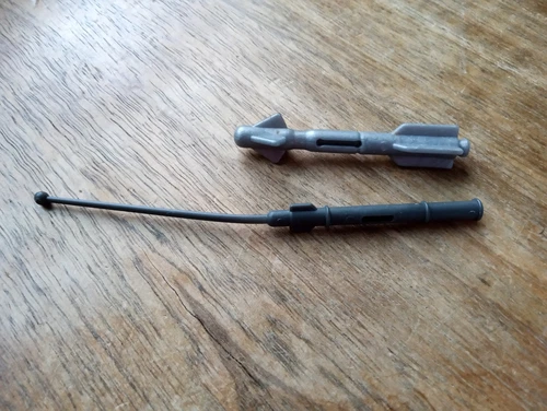 GI Joe 1987 Cobra Pogo Ballistic Battle Ball Antenna & Missile Bomb