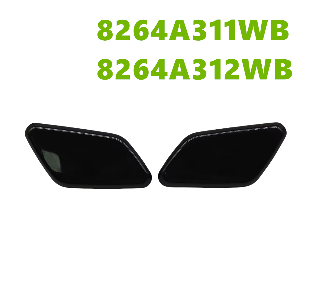 2X Front Headlight Washer Spray Nozzle Cover For Mitsubishi Outlander 2015-2018