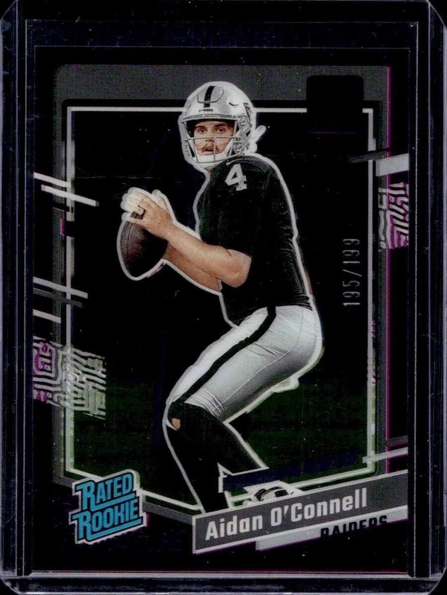 Aidan O'Connell 2023 Clearly Donruss #51 Purple Rated Rookie /199
