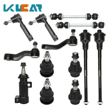 Kucar 13Pcs Front Sway Bar Tie Rods Ball Joint Kit for Silverado GMC Sierra 1500