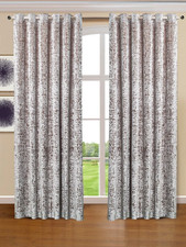 New Modern Plush Velvet Curtains Eyelet Ring Top Fully Lined Carpet Floor Mats