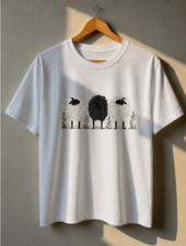 Cute Sheep Graphic T-Shirt Farm Animal Tee Un...