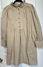 Tuckernuck Pomander Place Claiborne Khaki Dress Size Medium Beige