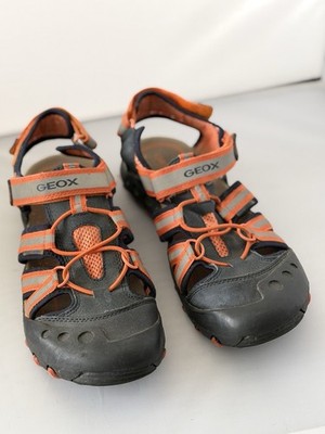 Geox Respira Men s Sandals EU 40 US 7 Hook Loop Black