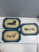 18 Vintage  Rolls Royce,  Mercedes, Simplex, Octagonal Pressed Cardboard Plates