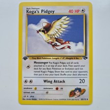 Koga's Pidgey 49/132 Uncommon 1st Ed Gym Challenge Pokemon Card WOTC 2000 NM