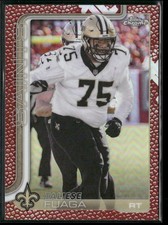 2025 Topps Chrome Leather Refractor #219 - Taliese Fuaga - Saints!
