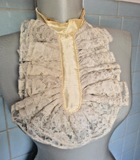 Lace Ruffle Dickie Dicky Fake Collar Jabot NOS Carson Pirie Scott CPS 1970s