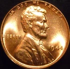1944-P Lincoln Cent Gem BU Red Original