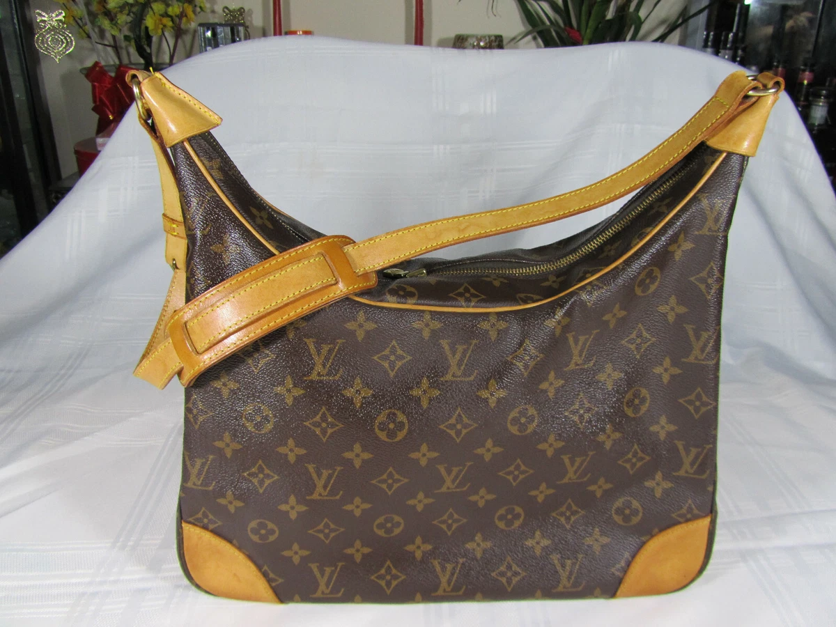 Authentic LOUIS VUITTON Boulogne 35/GM Monogram Shoulder Bag!Good