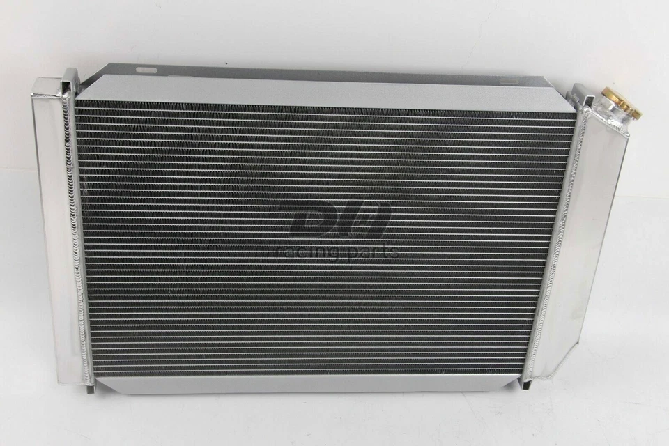 4 行铝制散热器罩风扇适用于 79-93 福特野马/林肯 Mark VII 5.8L — 第 4/4 张图片