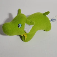 Dan Brechner Lime Green Yellow Ribbon Bow Plush Stuffed Animal 6"