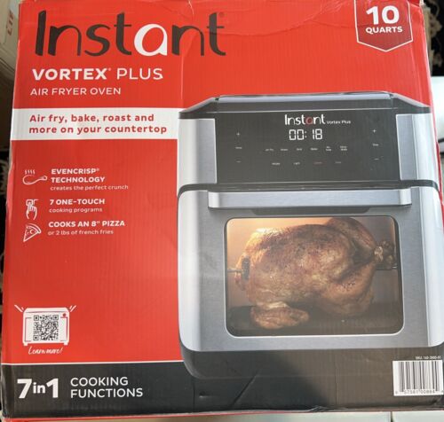 Instant Pot Vortex Plus 7-in-1 Air Fryer Oven 10 Quart Rotisserie Stainless NEW - Picture 2 of 8