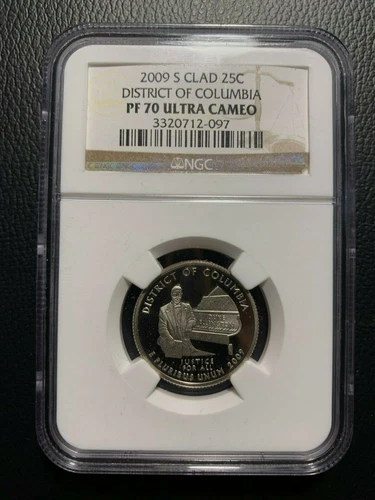 2009 S Washington DC District of Columbia NGC PF70 UCAM Clad Territory Quarters