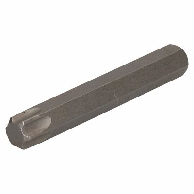 たつのみ T55 Torx Star Bit 75mm Length 10mm Shank Chrome Vanadium Hardened