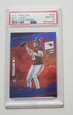 2021 Prestige Mac Jones Xtra Points /249 Blue  Rookie PSA 10 Gem Patriots match