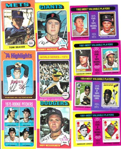1975 Topps Mini Baseball Stars Commons AVG EX+ 15% off 4 Free Shipping - 第 1/231 張圖片
